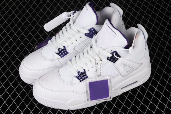 

4 metallic purple ct8527-115 basketball shoes womens mens size us 4-13 36-47