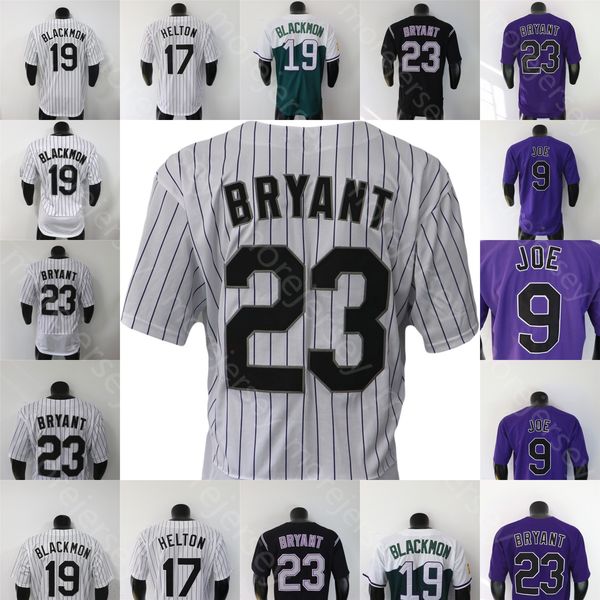 

2022 city connect jersey connor joe todd helton charlie blackmon kris bryant black white pinstripe purple size s-3xl, Blue;black