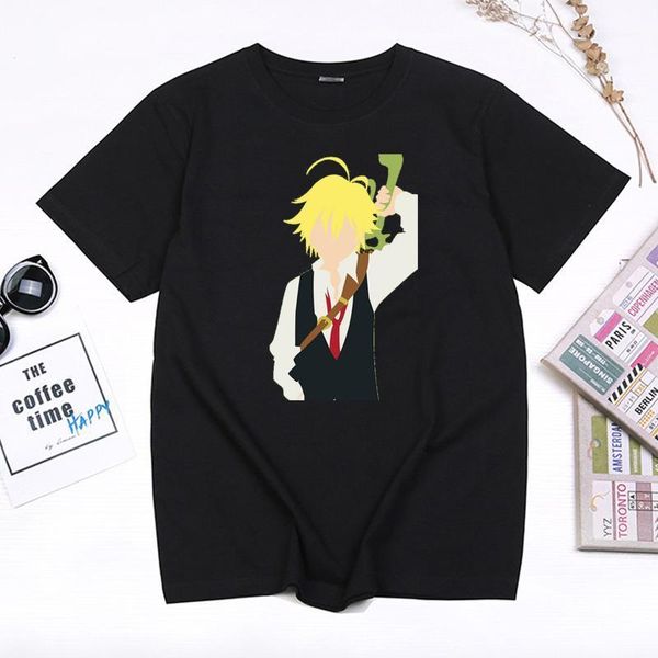 Maglietta da donna Fashion Anime Seven Deadly Sins Abbigliamento Donna 2022 Cool Meliodas Graphic Maglietta Harajuku Manga Nanatsu No Taizai Ropa Muje