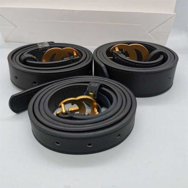 

2022 designer classic brass buckle men women belts genuine 2.0cm3.0cm 3.4cm length 90-120 with leather classical belt waistband ceinture wid, Black;brown