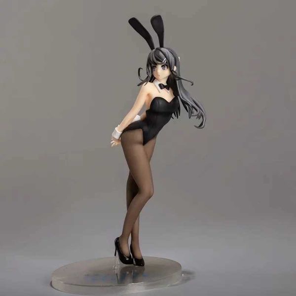 

huiya01 anime girls figure sakurajima mai bunny ver. 1/7 scale painted pvc action figure collectible model toy doll gift 27cm q0522