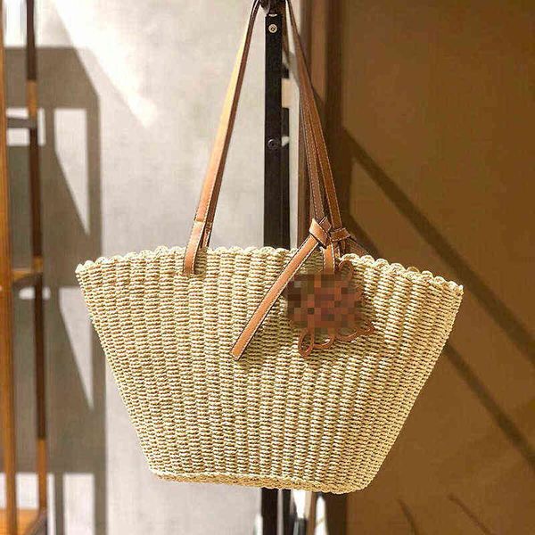 

new style one shoulder straw woven bag fashion woven bag 220614
