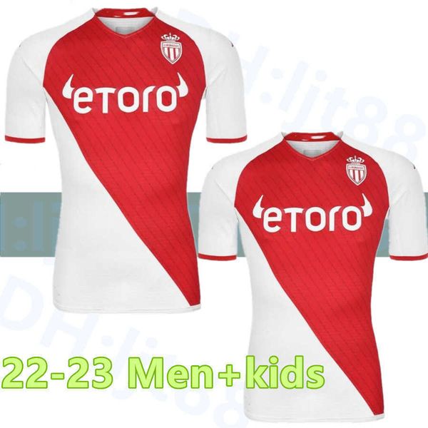 

2022 2023 as monaco soccer jerseys home ben yedder volland boadu jean lucas maillots diop 22 23 henrique b.badiashile gelson fabreags, Black;yellow