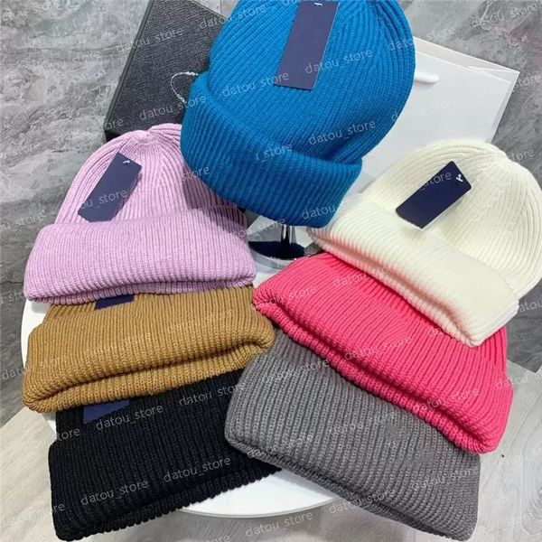 

women designers caps hats mens designer cashmere hat woolen blended knitted cap winter elastic knit bucket hat warm bonnet beanies good, Blue;gray