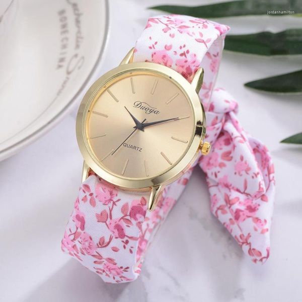 Frauen Blume Stern Bogen Armbanduhr Schal Band Party Casual Uhr Relogio Feminino Montre Femme Geschenke Für Frauen Drop Armbanduhren