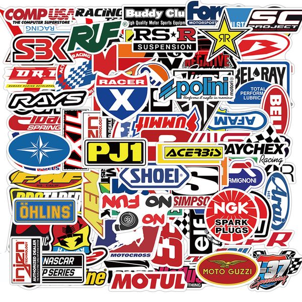 

new waterproof 10/30/50/100pcs graffiti jdm racing car modification stickers motorcycle bicycle helmet motor lapsticker kid toys sticker