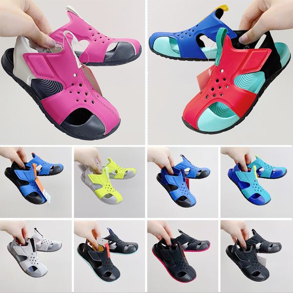 

little kids sandal sunray protect 2 quick-drying design upper soft foam cushioning infants boys girls p blue psychic pink toddlers sandals s, Black