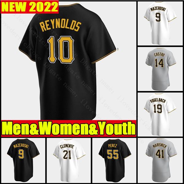 

custom 21 roberto clemente baseball jerseys 32 henry davis starling marte francisco cervelli kent tekulve josh bell chris pirates archer gre, Blue;black