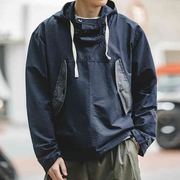 

men's hoodies & sweatshirts madden tooling pullover hooded long sleeved sweater with two side pockets motorcycle jacket casual loose me, Black