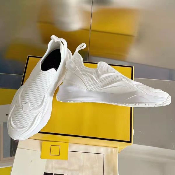 

2022s sporty flow sneakers shoes men's rubber lightweight box sole slip on casual walking summer mesh comfort outdoor trainers, Black