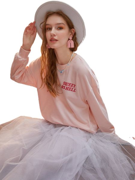 

x annika lohoff strawberry & slogan print drop shoulder sweatshirt p8yr#, Black