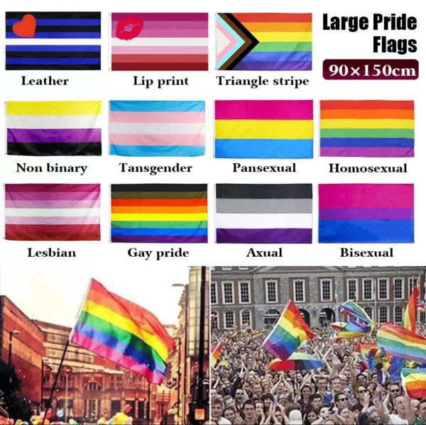 DHL Fedex Direct Factory Bandiere 3x5 Ft 90x150 cm Bandiere arcobaleno Banner lesbici Salva l'America ancora Bandiera Trump per le elezioni presidenziali del 2024 U.S. densign Custom