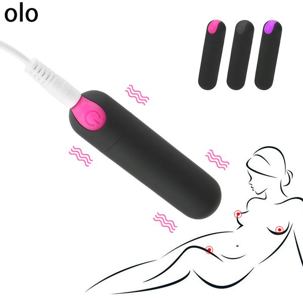 10 Speed ​​mini vibrador de bala USB Massageador recarregável G-Spot