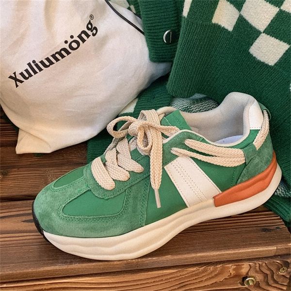 

women sneakers fashion platform sneakers casual woman vulcanized shoes thick sole women's sports shoes tennis female green 220816, Black;white