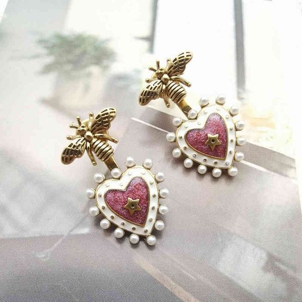 

2022 factory wholesale new creative sense of love niche earrings simple lovely texture women t7lo, Golden