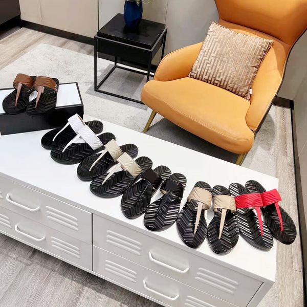 

brand designer couple slippers level solid leather classic metal buckle leisure flat soled shoes comfort summer beach flip flops platform sl, Black