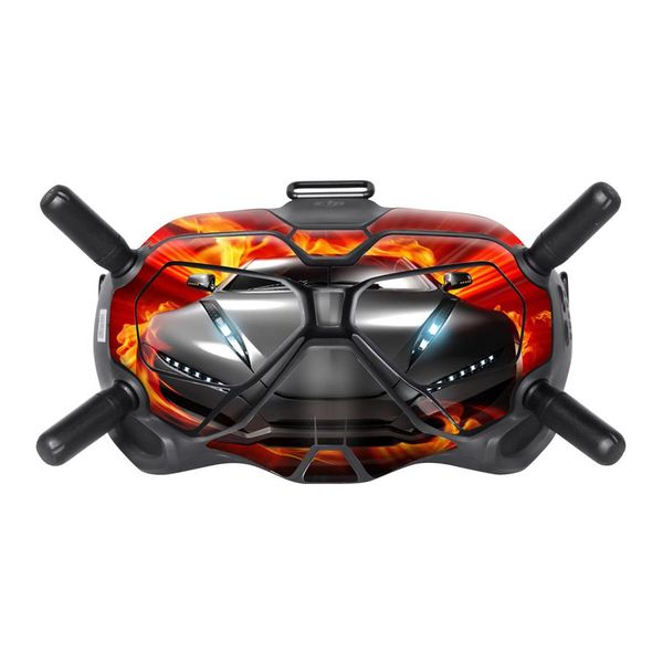 

new variety of cool drone stickers for dji fpv flying glasses v2 pvc sticker glasses protector skin protective film accessories334b