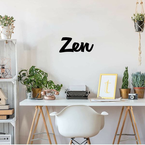 Zen Word Metal Wall Art | 9 