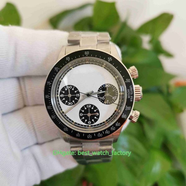 

bp maker watches vintage 38mm paul newman 6263 cosmograph ceramic chronograph eta 7750 movement mechanical hand-winding mens watch men', Slivery;brown