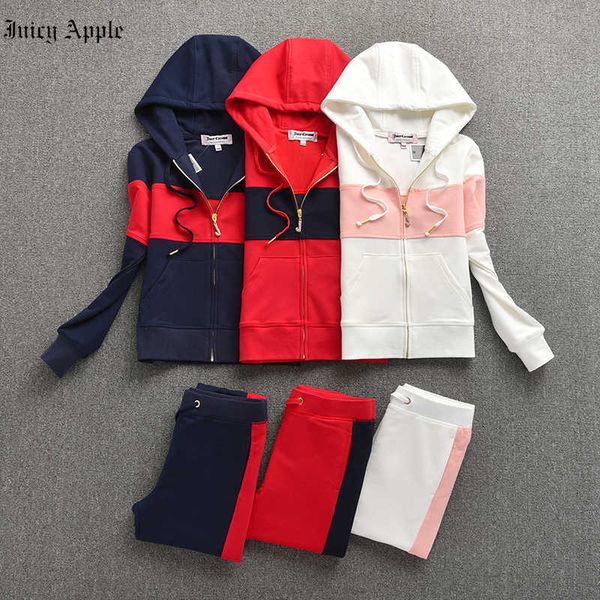 

juicy apple tracksuit women velvet fabric tracksuits velour suit hoodies zipper 2 piece set hoodies pants hoodies suit met, Gray