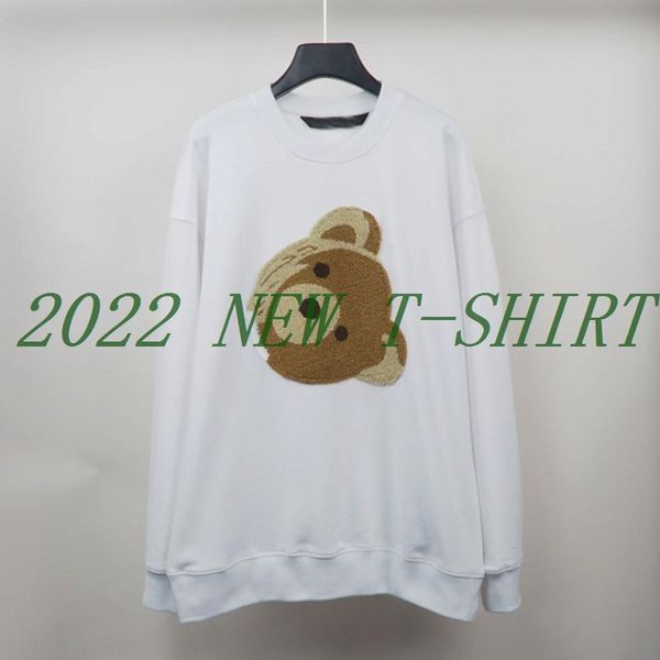

2021 fashion mens hoodie broken bear sweatshirt teddy bear trendy terry explosion sweater style men and women size s-xl, Black