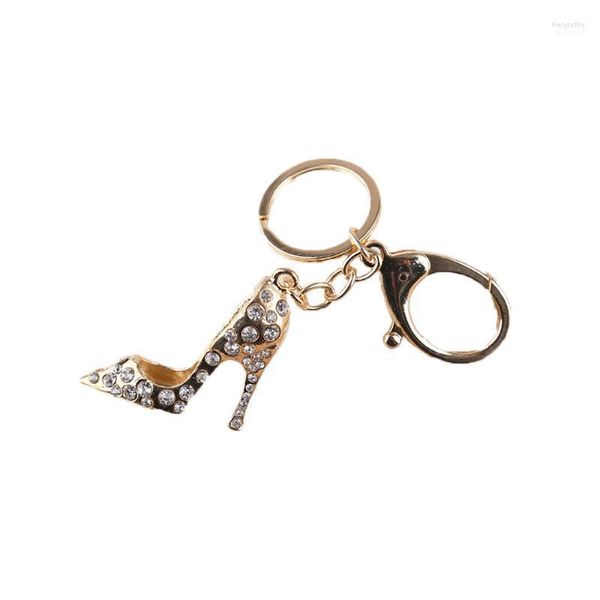 Keychains Hollow Out High Heel Sapatos de Chave de Chave de Chave de Chave de Chave de Fu fivela Pingente para Keyring Holder Women Gift Azl672 Fier22