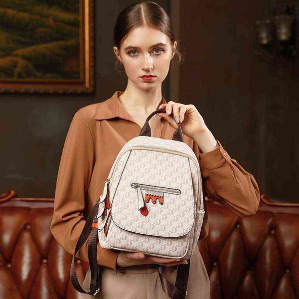 

mkj bag 2022 style western backpack women's fashion high-capacity trend