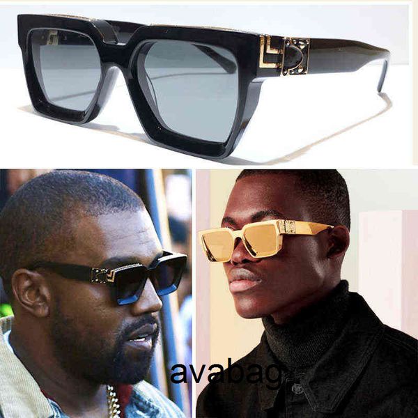 

new mens sunglasses millionaire square frame retro shiny golden summer uv400 lens style laser glasses qx3k, White;black