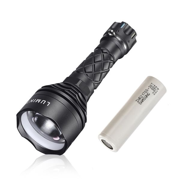 

new luminthor iii lep torch lighter 2500m long distance super bright laser flashlight by 21700 battery for self defense camping