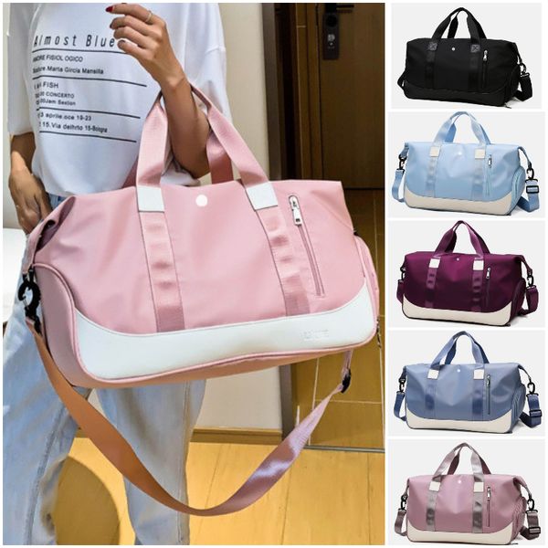 LL-325 Luxuriöse Damen-Handtaschen für Yoga, Fitnessstudio, Schultertaschen, Cross-Body-Messenger-Taschen, Outdoor-Reisen, Mädchen-Seesack, lässige Übungs-Säcke, Trocken- und Nassabfahrt