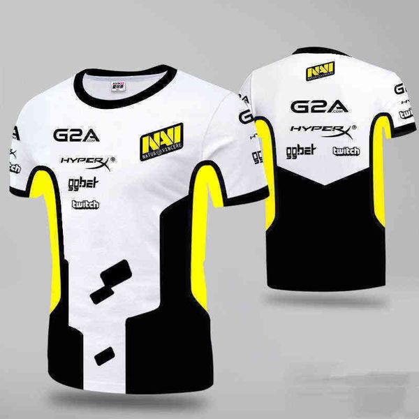 

e-sports take you 2021 navi csgo team jersey t-shirt customizable id men leisure breathable t-shirt in summer, White;black