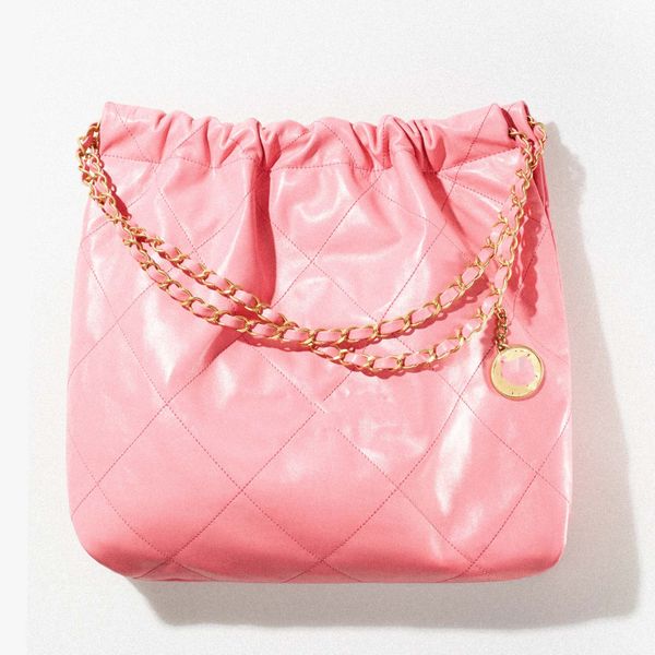 

fashion tote bags ladies luxury designer premium quality leather chain child mother design hand-held retro temperament versatile low-key mes