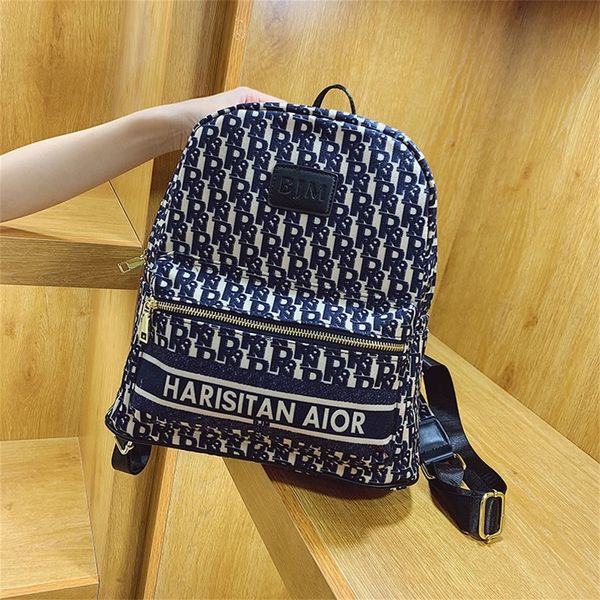 

factory promotion men's women's general backpack, lovers' old canvas, new trend, fashion, casual and versatile