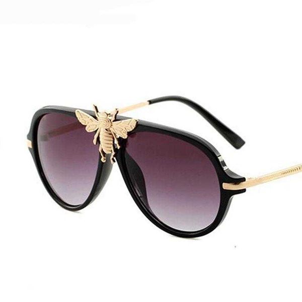 

bee retro sunglasses men women fashion shades uv400 vintage brand designer glasses oculos 47809 designer sunglasses, White;black