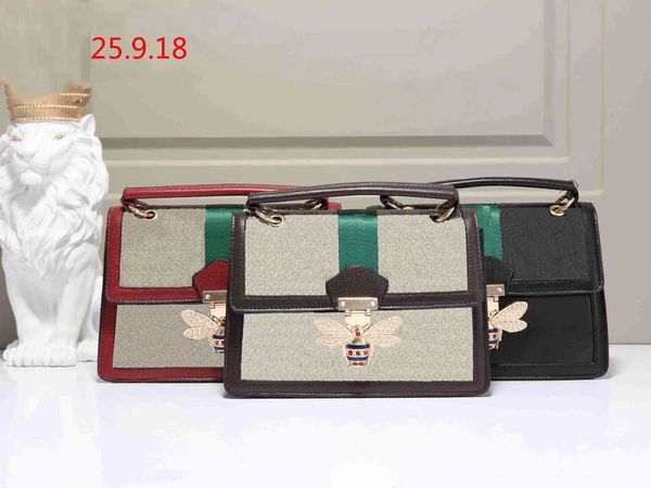 

designer handbags new fashion large-capacity bee bag atmosphere luxury handbag small square bag wild shoulder diagonal handbag
