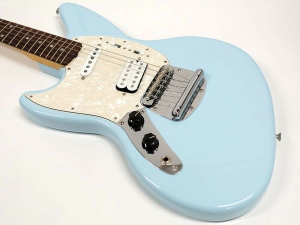 

kurt cobain jag stang left hand sonic blue electric guitar