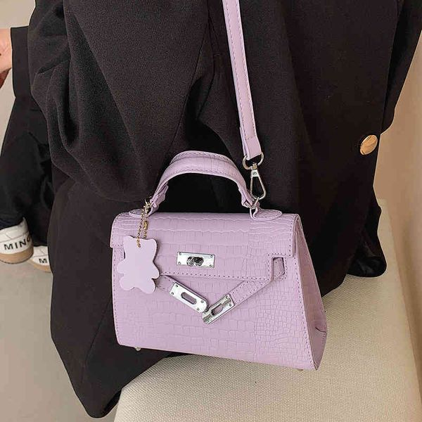 

ladies fashion personality trend new brand bag wholesale small women's 2022 single shoulder texture cross portable square