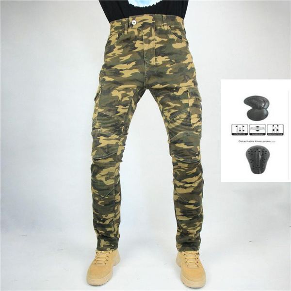 Motorradbekleidung Komine Jeans Camouflage Herrenhose Die Standardversion Autofahrtenhose Hose Obscure Motorräder Schutzausrüstung