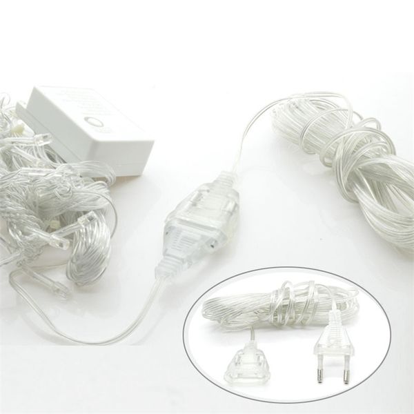 2M Verlängerungslinie Extender Draht Verlängerungskabel für Vorhang Lichter LED String Weihnachtsbeleuchtung Home Garland Party Dekoration Y201020