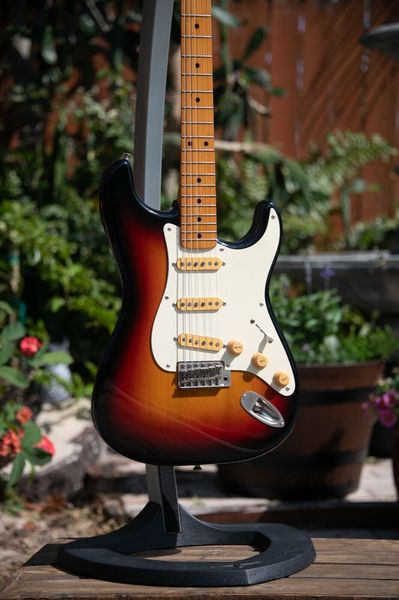 

yam aha sr-450s super r'nroller '50s vibe st - 2-tone sunburst electric guitar