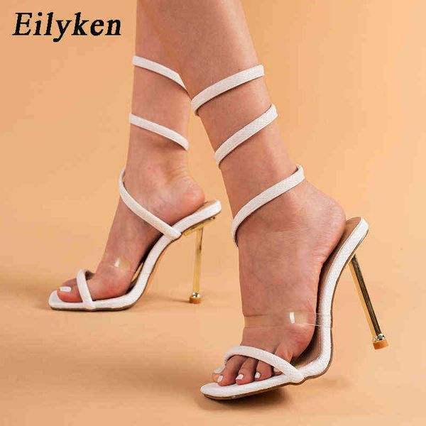 

sandals eilyken summer high heel women fashion blue sandals square toe ankle strap ladies party shoes sandal 220318, Black