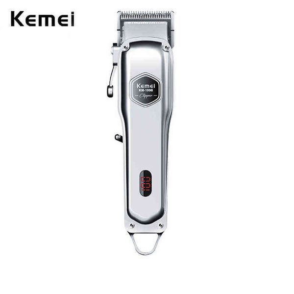 Kemei KM-1998 Professional Premium Hair Clipper Men Pro versione 2000Mah Batteria Super Light Super Strong Super Quiet Barber Shop H220422