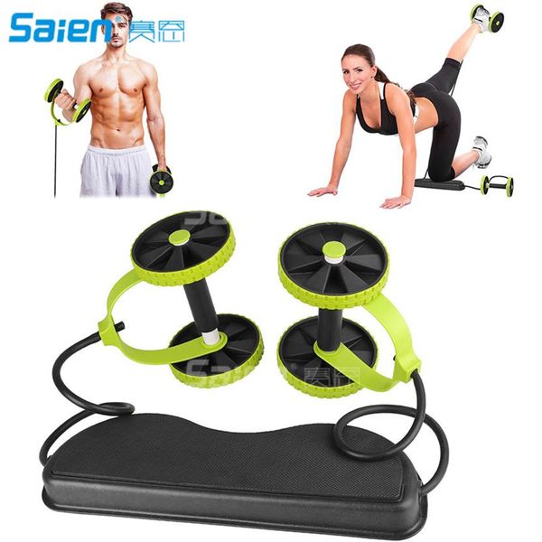 

sport core double ab roller wheel fitness abdominal exercises equipment waist slimming trainer at home gym248o