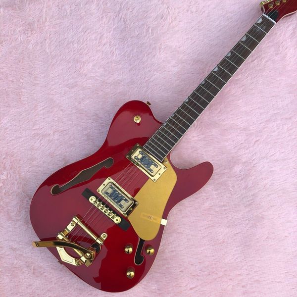

diy brand new red hollow 6 string electric guitar