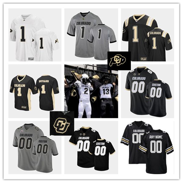 

2022 ncaa custom colorado buffaloes stitched football jersey 23 jarek broussard 0 ashaad clayton 22 toren pittman christian gonzalez brady r, Black