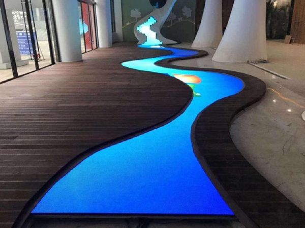 Display a LED da pavimento Digital Full Colour Tile Wall interattivo