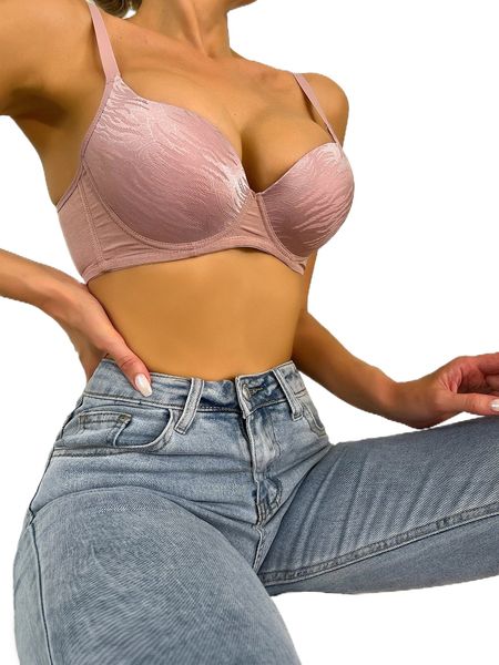 

solid underwire bra y1ye#, Black;red