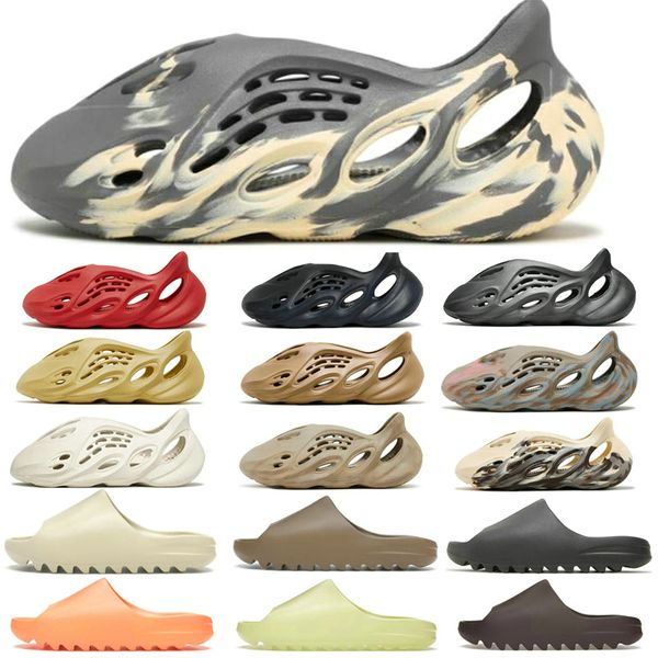 

2022 men sandals foam runner women slide slippers mx sand cream moon clay stone sage sulfur vermilion black ararat mineral blue bone core de