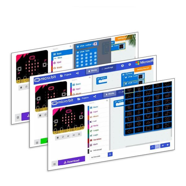 Entegre Devreler Orijinal BBC Mikro: Bit Ana Kurulu NRF51822 ETooth Çocuklar için Starter için Programlama / Destek Windows iOS vb.