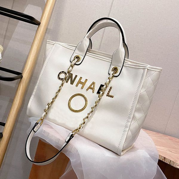 

brand designers luxury handbags women's beach bags ch metal letter badge tote evening bag small mini body leather handbag large female